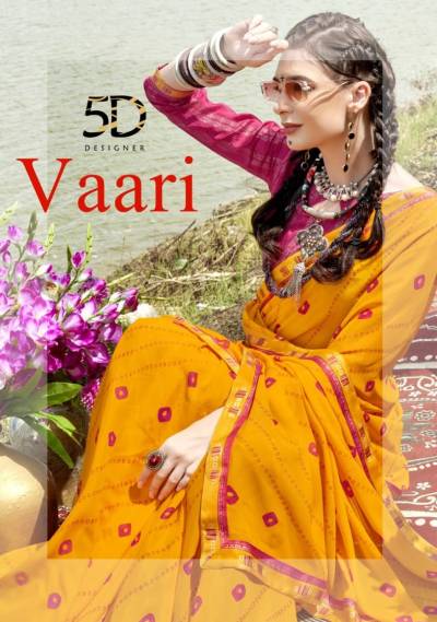 Vaari By 5D Designer Georgette Saree Collection